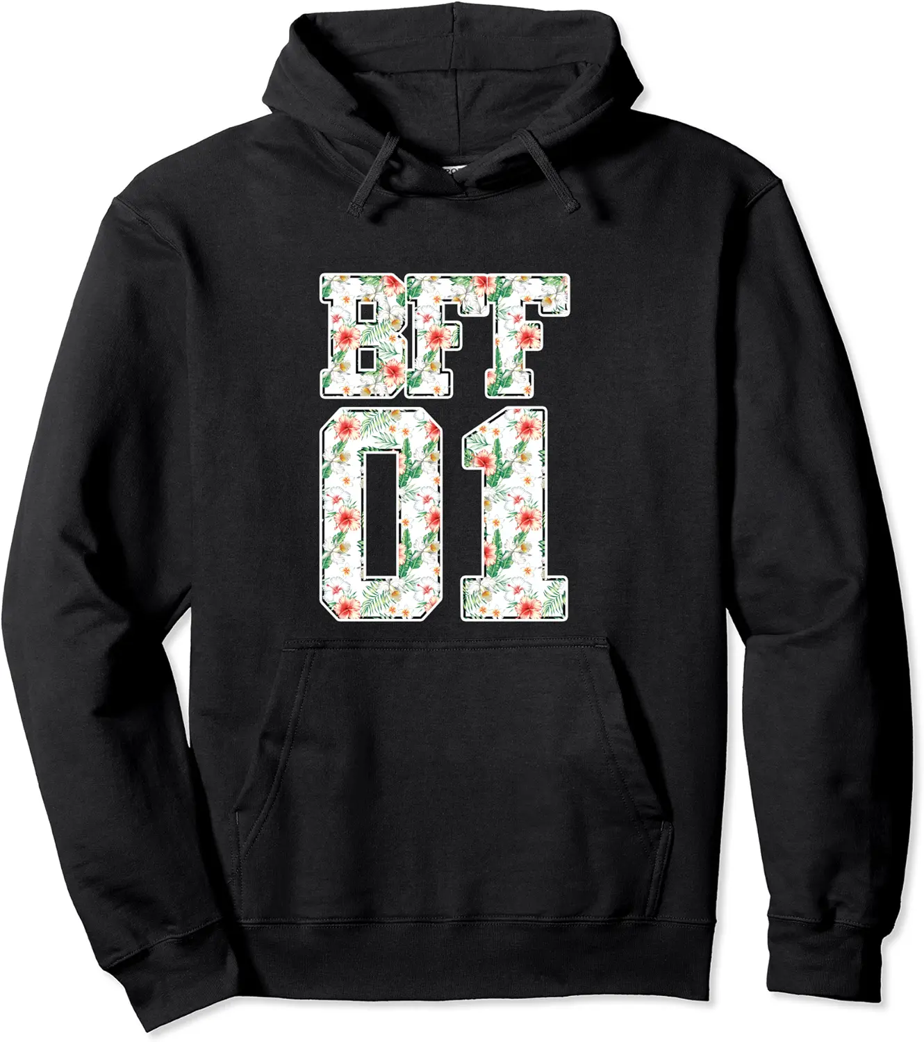 BFF 01 Best Friends Matching Hoodie Bestie Friendship Gift Pullover Hoodie - 62B07V1D1JXK