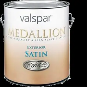Valspar Paint 4100 1 Gallon, White Medallion Exterior Satin Latex House Paint