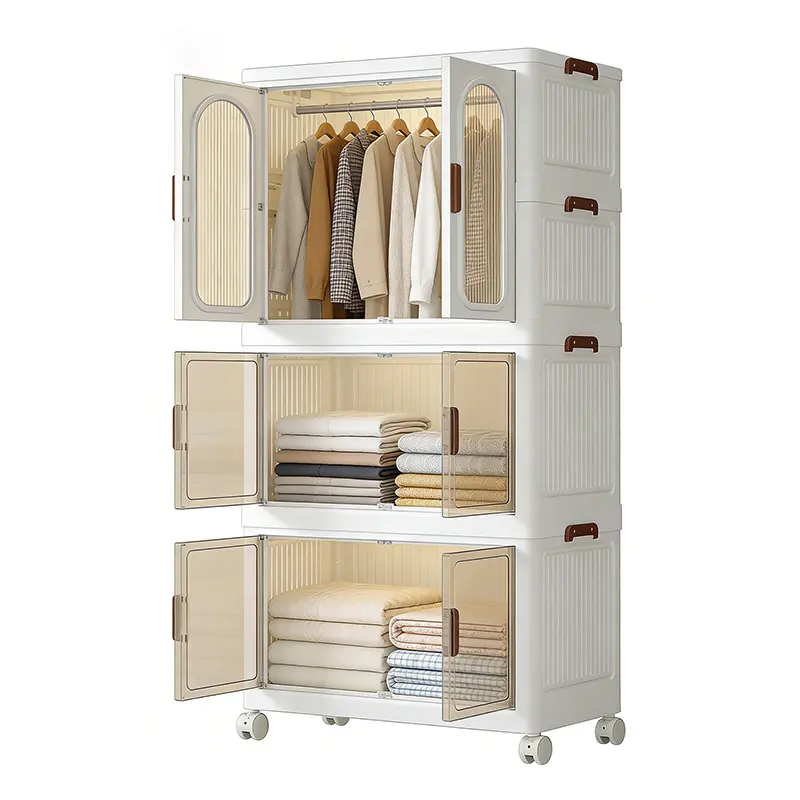 60cm 2/3/4 Layers Bookshelf Room  Household,Storage Wardrobe,Multifunctional, Dust-proof,for Offices, Classrooms, Rental Rooms,Perfect for Organization  Space Saving,Large Capacity Storage Trunks,for Home, Bedroom, Living Room,  Freestanding Closets