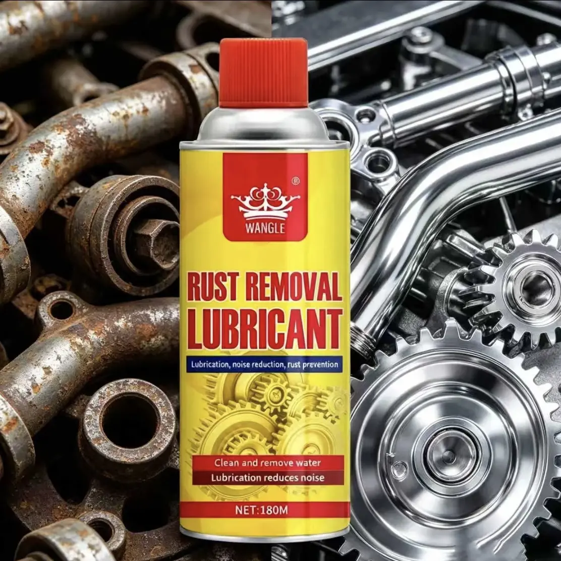 Multi-Function Rust Removal Spray, Fast Rust Remover with Lubrication & Noise Reduction for Long-Lasting Automotive Metal Care