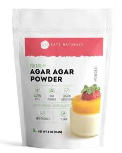 Premium Agar Agar Powder 4oz Vegan Gelatin Substitute Gluten-Free Raw Plant-Based for Cooking Baking & Petri Dishes - Beverage