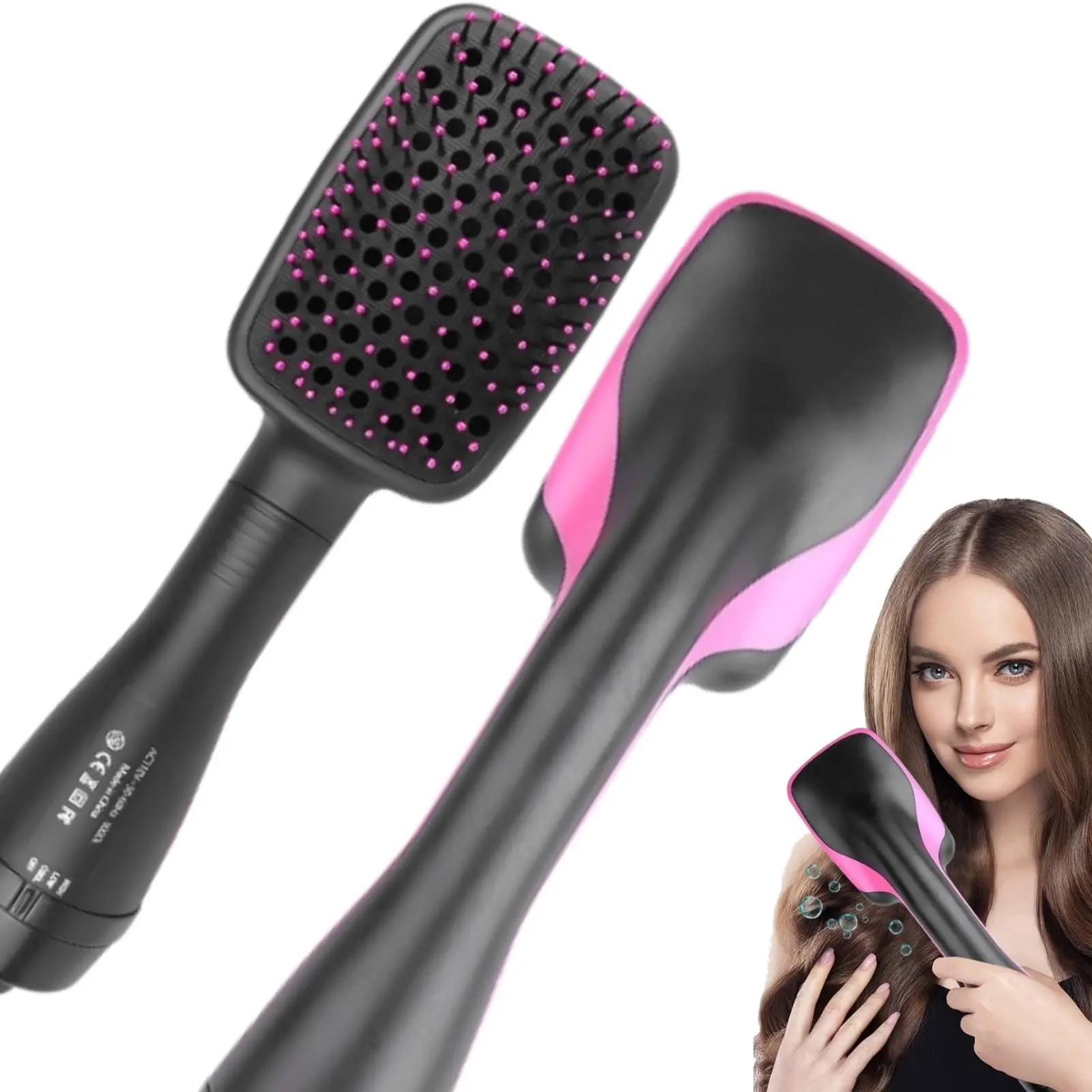 Comfort Comb Design 2-in-1 Hair Dryer & Styling Tool with Hot Air Brush, Fast Drying, Hairdressing Comb, Trending & Back to School Product