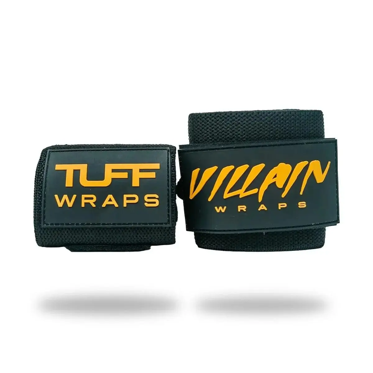 16" Villain Wrist Wraps - Black & Gold - Belt Loop Tightening system