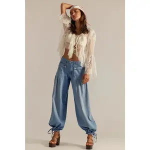 Free People: Lotus Jean in Bijou Blue