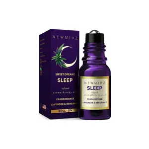 Sleep Roll-On | Natural Essential Oil: Lavender, Bergamot, Frankincense | Aromatherapy Rollerball | Sleep Aid