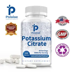 Potassium Citrate - Potassium Mineral Natural Capsules - Non-GMO Potassium Citrate - Potassium Mineral Natural Capsules - Non-GMO