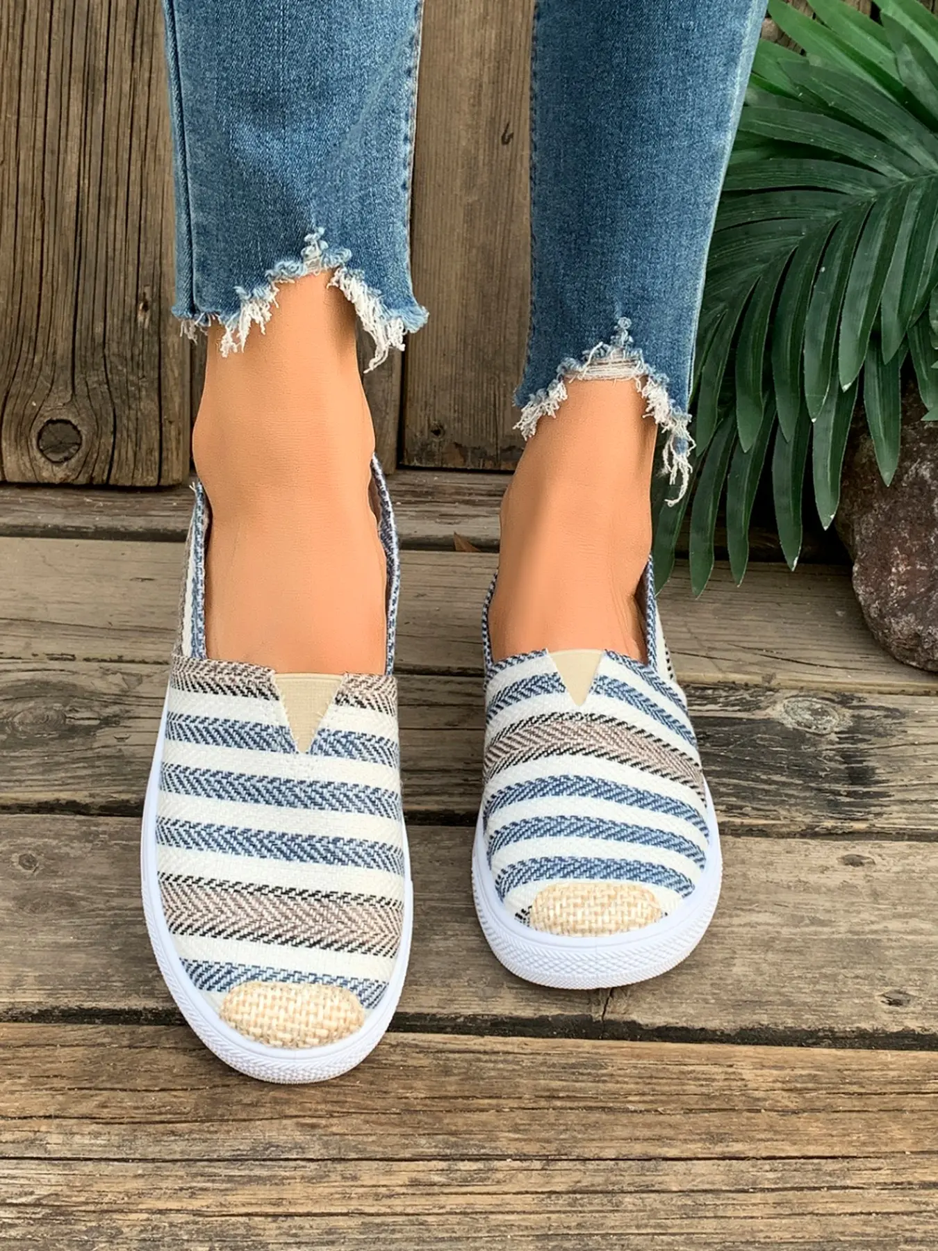 Women's Elegant Flat Shoes, Flat Sole One-Step Slip-On Loafers, Comfortable Fashion Footwear, Perfect Casual Wear Choice