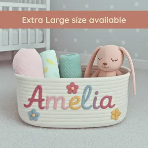 Personalized Baby Gift Basket - Baby shower personalized gift basket