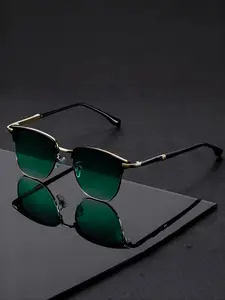 New Men's Silver Color Vintage Steampunk Square Metal Frame Fashion Glasses, Casual Activities, Street Photography, Parties, Daily Wear