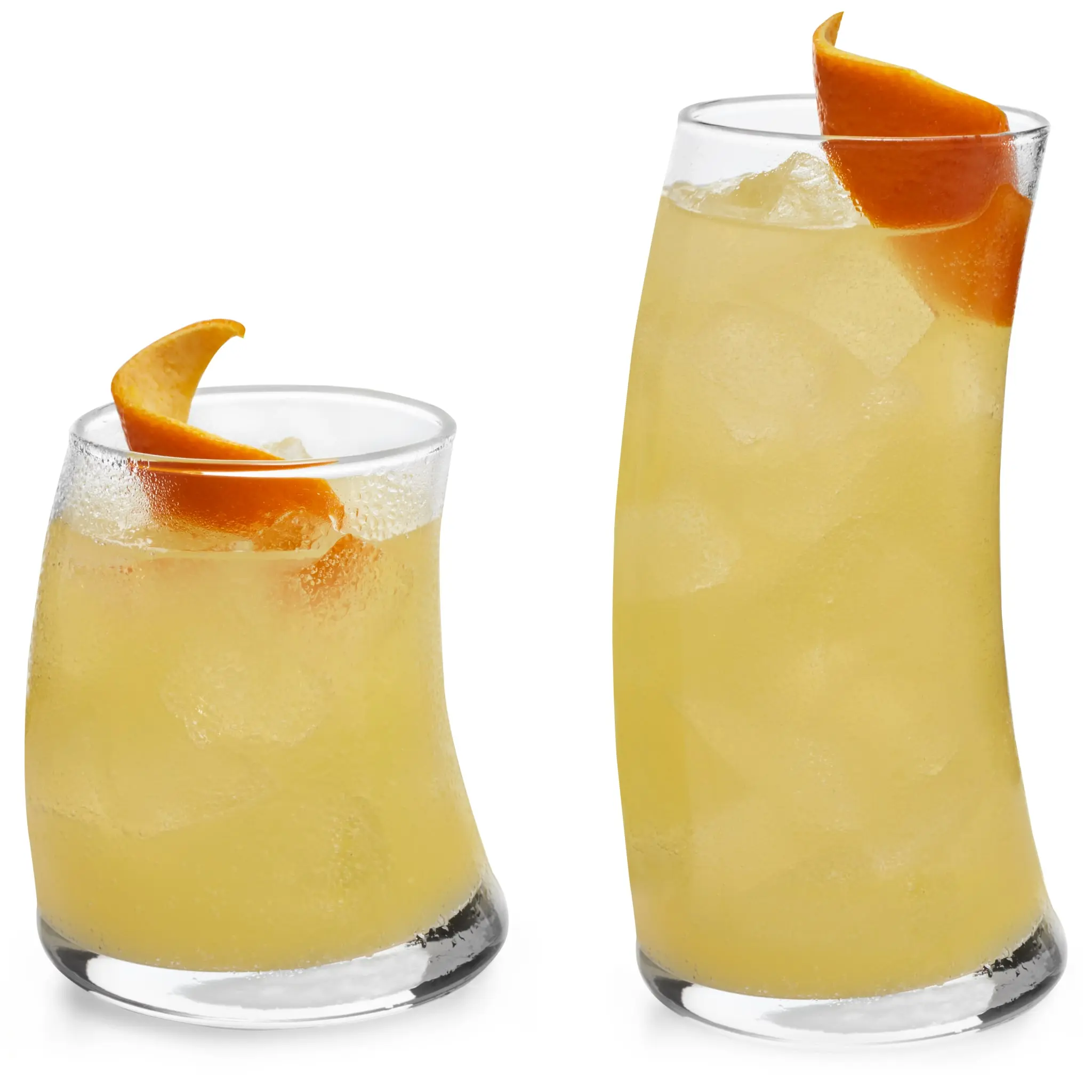 Libbey Swerve Drinking Glasses Set of 16, Chip-Resistant Tumbler and Rocks Glass Cups Set, Fun, Edgy Everyday Drinking Glasses for Special Events