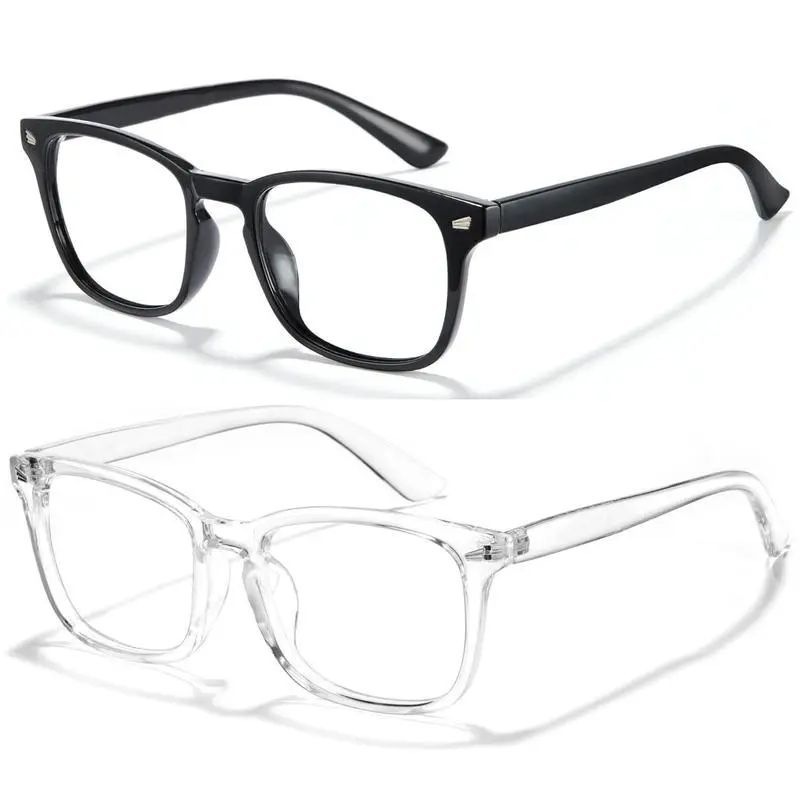 Blue Light Glasses for Computer & Gaming, Stylish Unisex Design, HD Lenses, 140mm Frame Width, Ideal for Gaming, TV, & Phone Use, Classic Fit for Eye Protection