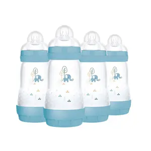 MAM Easy Start Anti-Colic Baby Bottles - Blue - 9oz/4pk MAM Easy Start Anti-Colic Baby Bottles - Blue - 9oz/4pk