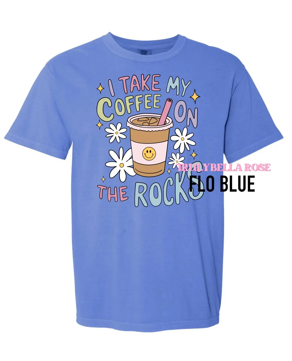 I take my coffee on the rocks shirt, comfort colors shirt