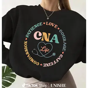 Certified Nursing Assistant CNA Life Sweatshirt – Casual Long Sleeve Comfort