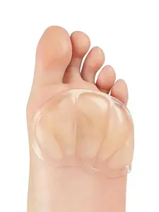 2 PCS Transparent Silicone Heel and Metatarsal Pads, Foot Pads, Shoe Insole, Comfortable Inserts for High Heels and Sneakers, Unisex Design for All Seasons, Silicone Insoles