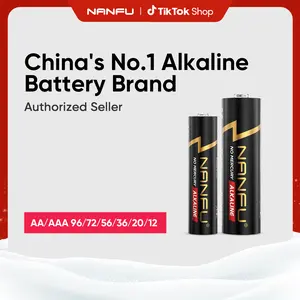 NANFU AA/AAA 96/72/56/36/20/12 Alkaline Batteries High-Performance Double A Triple A Batteries for Home and Office,10-Year Shelf Life,1.5V Non-Rechargeable Single Use