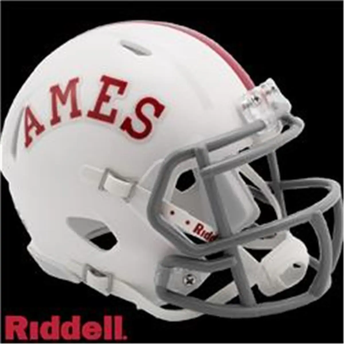 Riddell Iowa State Cyclones Half-Scale Throwback Mini Helmet with Team Decals, Replica Speed Style Ames Collectible Sports Accessory