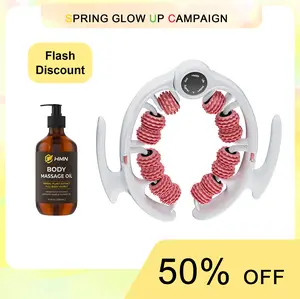 【Featured TikTok Products】Fascia Blaster & Muscle Roller for Post-Workout Recovery | Lymphatic Drainage Massage Tool with Oil for Smoother Skin, 10 fl oz by HMN|Spring Glow Up