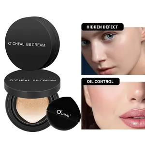 Air Cushion Bb Cream, Face Makeup Foundation for All Skin Types, Moisturizing Concealer, Brightening Formula Makeup, Brightening Long-Lasting, Natural Full Coverage, 15g