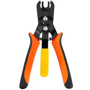Air Line Disconnect Pliers with 15 Fittings, Push-to-Connect Pneumatic Hose Removal Tool