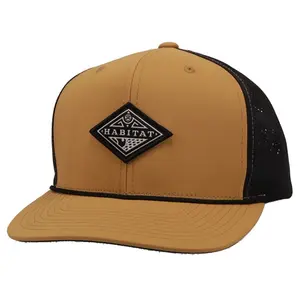 Hooey Men's Habitat 6-panel Tan & Black Trucker Cap 6011T-TNBK