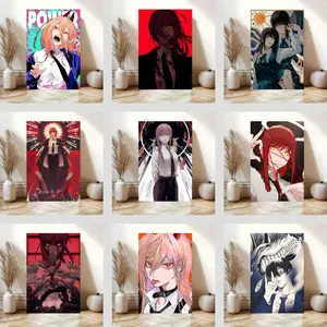 Chainsaw Man Anime Poster & Printed Art Canvas Art Chainsaw Man Manga Wall Art Modern Home Bedroom Decor