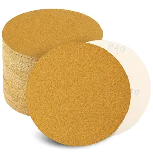 6 Inch No-Hole Sanding Discs Multi-Grit Hook and Loop 100Pcs Random Orbital Sandpaper Pads for Automotive Wood Furniture Finishing Superior Performance