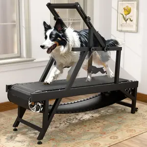 Dog Treadmill, HINXIETIE Dog Slat Mill for Large/Medium Dogs with Brake & Plastic Track, Doggy Treadmill Dog Pacer Treadmill, for Dogs to Keep Active and Fit, Up to 250LBS Training Outdoor