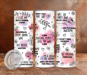 Daily Affirmations ADULT Version Tumbler