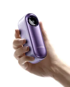 COLDSKY Portable Turbo Handheld Cooling Fan 4000mAh Rechargeable Fan Wind Speed Display Portable Cooling Fan  100 Wind Speed Adjustment portable rechargeable fans