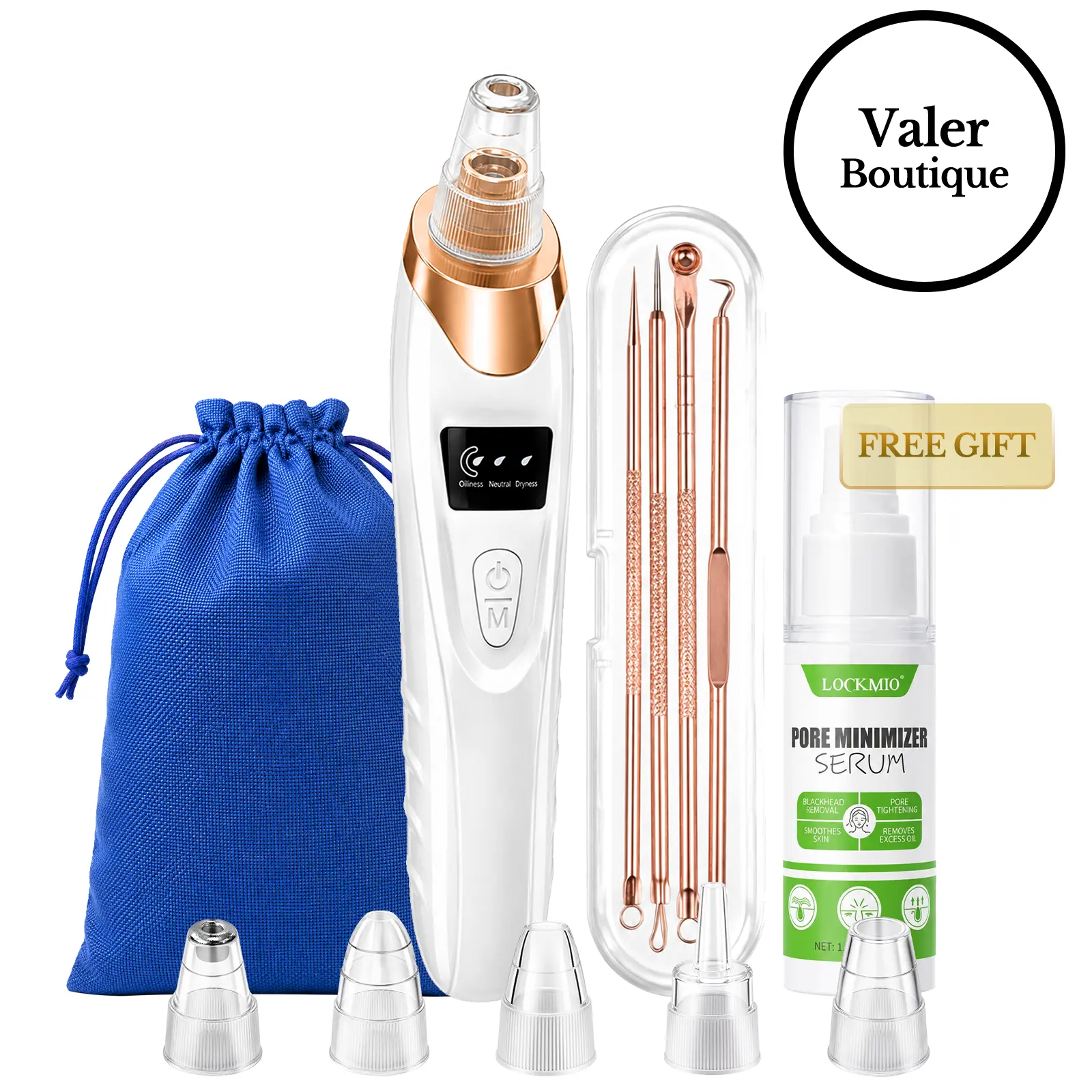 Blackhead Remover Pore Vacuum USB Rechargeable Blackhead extractor Boyfriend Gifts Men gifts Best Gift Ideas Skin Facial Cleaning Silicone Face Cleaning Electric Acne Removal Tool
