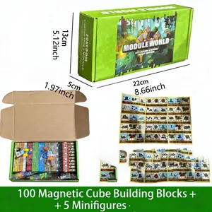 My Block World DIY Magnetic Blocks 2cm Small Particles Assembly Building Magnet Toy, Educational Intelligence Toy for Children, Stem Building Blocks, Creative Building Blocks, Creative Building Set