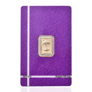 22K Yellow Gold Tree of Life Emboss Sheet 100mg