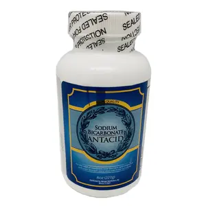 Menper Sodium Bicarbonate Antacid 8 oz - Natural Stomach Relief for Heartburn & Acid Indigestion - Versatile Bathroom & Healthcare Solution