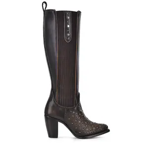 LD CUADRA Maple Zipper & Studs & Laser Round Toe CU759