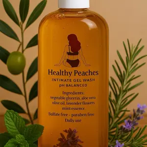 Healthy peaches gel wash