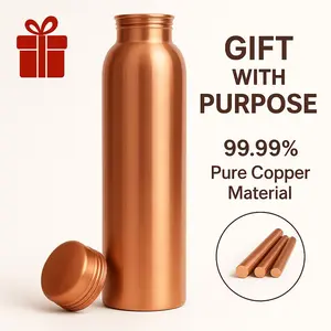 34oz pure copper water bottle, copper tumbler/copper cups for hydration# stay hydrated# stayfit