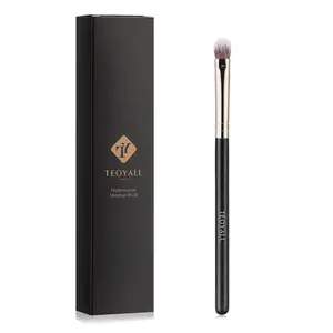 Eye Crease Brush, Soft Dense Synthetic Bristles Eyeshadow Brush Flat Concealer Brush For Powder Cream Concealer Highlight