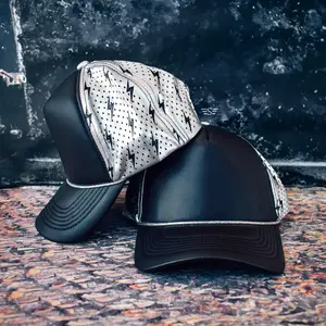 Metallic Lightning Bolt Magna Pony® Laser Cut Foam Trucker Hat