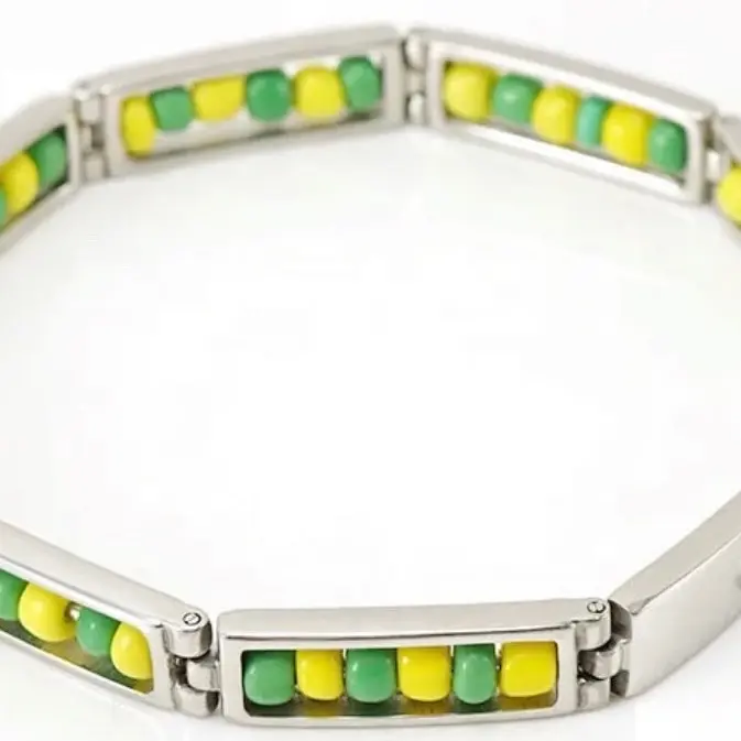 Orisha Bracelet Orunla Ilde Stainless Steel 8.25" (21cm) Chain Length
