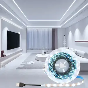 LED Strip Light, 1 Count USB Powered Strip Light USB TV Background Light, SMD 2835 Flexible Design Easy Setup Customizable Fit LED Light Strip Decorative Lighting For Home TV Backdrop Decor