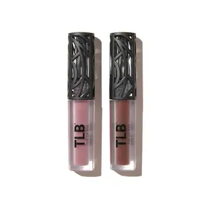 The Lip Bar - Nonstop Liquid Matte Lipstick Mini 2-Pack, Curlfriend (Mauve Pink) + Savage (Chocolate Red-Brown) - High Pigment - One Swipe - Long Lasting - Jojoba Oil & Vitamin E - Vegan - .24 fl oz
