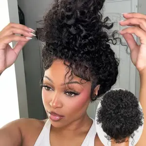 Urody Hidden Strap 360 Deep Wave Lace Front Wigs Human Hair 180% Density 360 Glueless Wigs Pre plucked with Drawstring 360 Body Wave HD Full Lace Front Wigs #FallFreshness