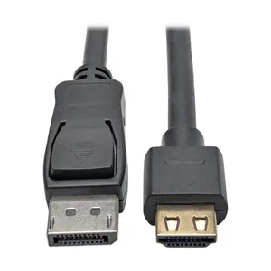 Tripp Lite P582-006-HD-V2A 6 ft. Digital DisplayPort to HDMI Adapter Cable, Projector-Ready, Secure Plug, High-Speed Connector (HDMI Adapter Cables)