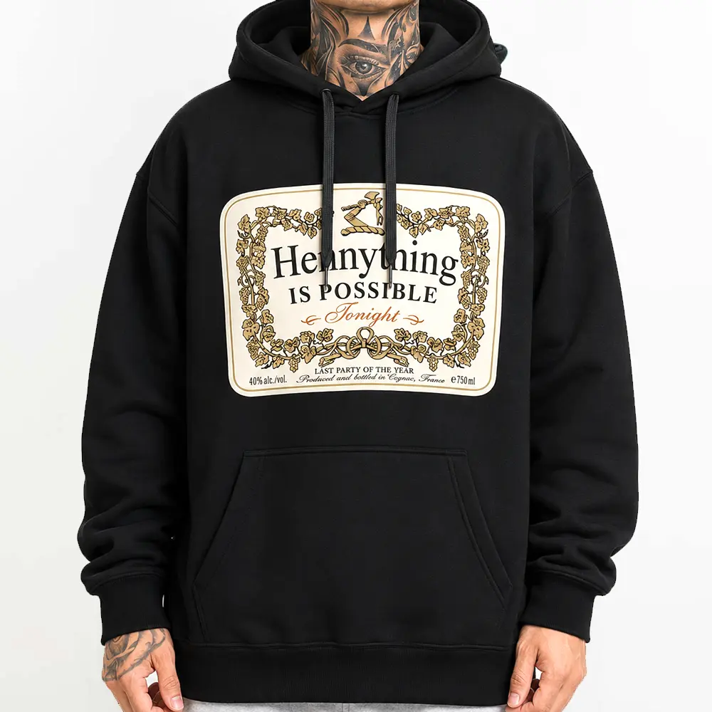 Unisex Oversized Hoodie - Hennything Funny Chicano Brown Pride Mens Clothing, Medium-Heavy Graphic Sweatshirt for Men, Full Sizes S-5XL
