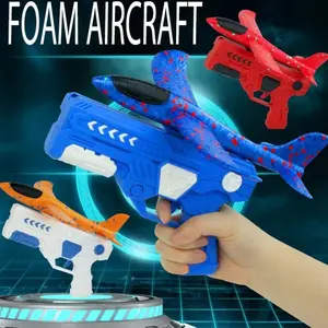 Foam Glider Airplane LauncherToy for Kids 9.45-inch Airplane with 2 FlightModes Outdoor Flving Fun Gift for Boys andGirls Ages 4-12