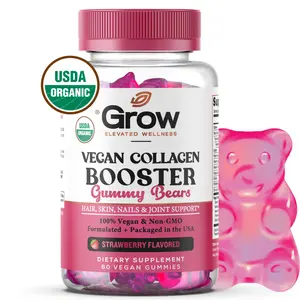 GROW Hair Skin and Nails Gummies - Supports Healthy Hair - Vegan biotin Vitamins