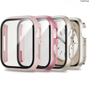 2-in-1 Smartwatch Screen Protector Kit – 3-Pack Ultra-Thin Tempered Glass, Snug Fit for Series 1–9, SE & Ultra, Great for Spring & Summer Daily Wear