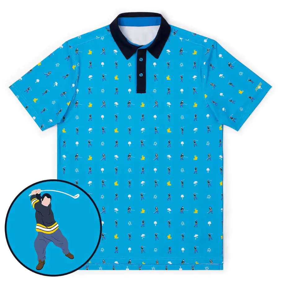 Happy Gilmore Golf Shirt – Adam Sandler Inspired Funny Polo, Comfortable Athletic Fit for Men