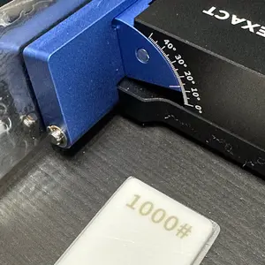 BEVEL EXACT-   Knife Sharpener NEW INVENTION - Dial 1 degree Increments to Match Any Bevel (cutting angle) of any cutting angle of any knife in the world!!